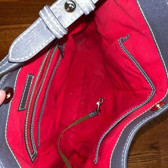 Dooney & Bourke Blue Hobo Bag - Picture 2 of 9